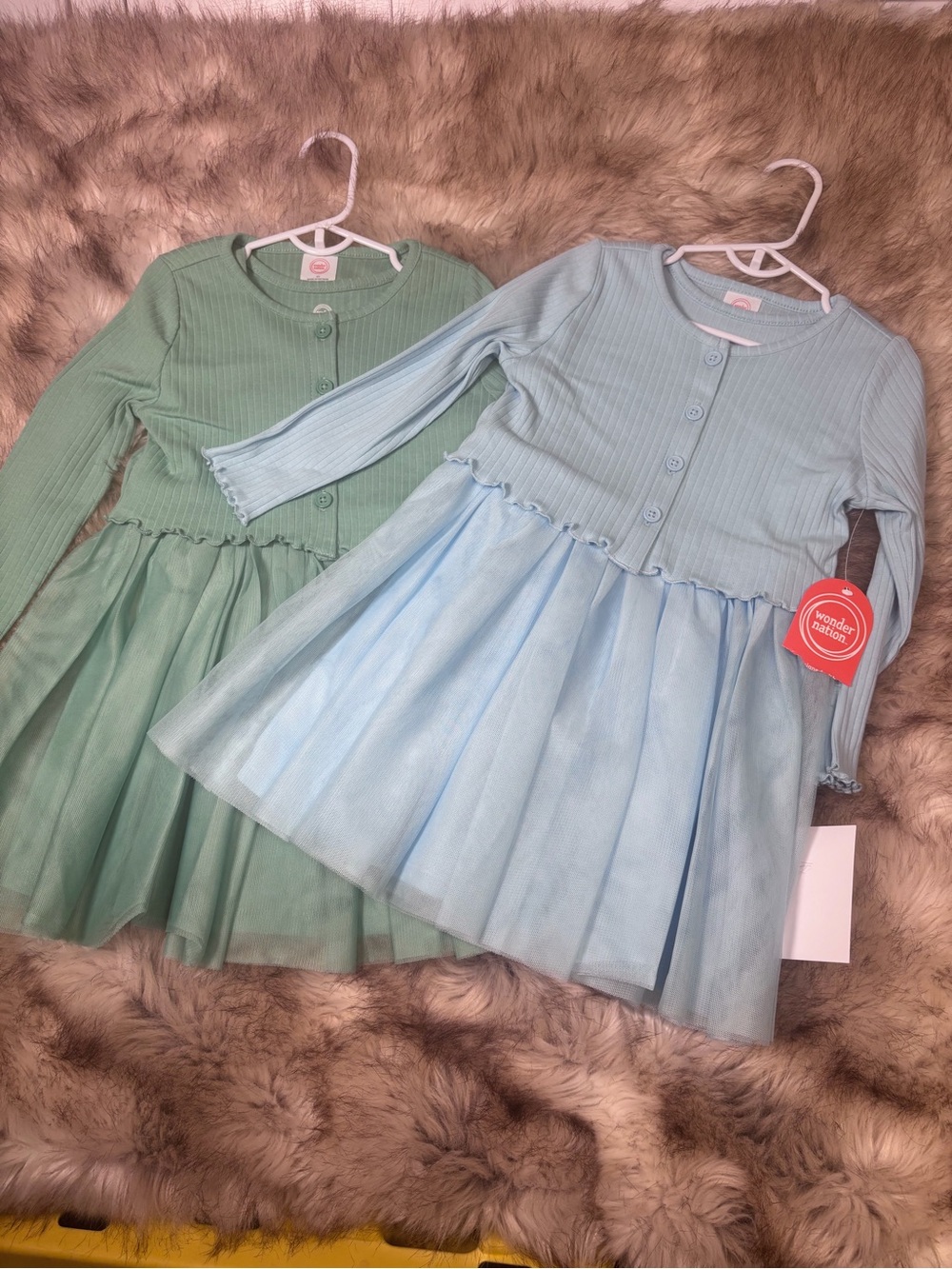 Wonder Nation Tulle Dresses With Cardigan Bundle